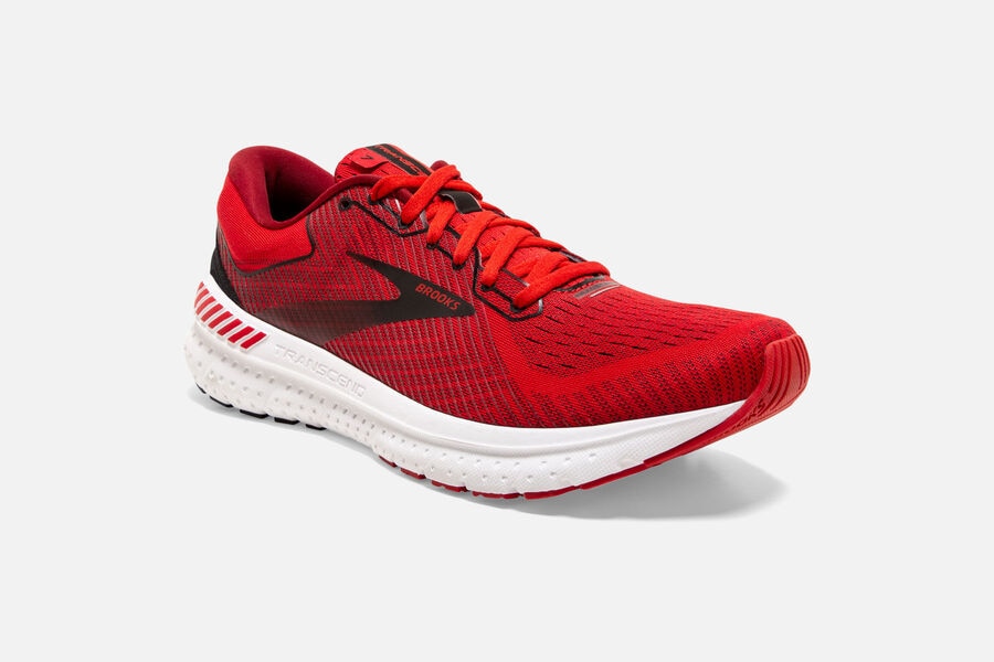 Brooks Running Shoes Mens Red/Black - Transcend 7 Road - 6753-LADHY